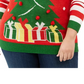 Ultra Flirt Women's Trendy Plus Holiday Tree Sweater Red Size 3X