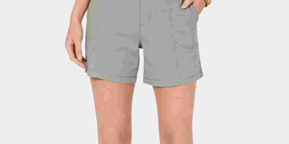 Style & Co Women's Belted Utility Pocket Shorts Green Size 12