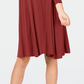 Style & Co Women's Swing Dress Red Size PS