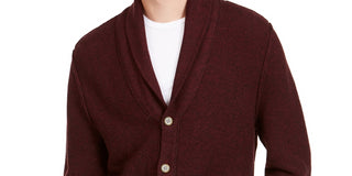 American Rag Men's Links Cardigan Red