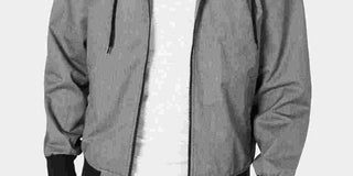 American Rag Men's Zip Front Hooded Jacket Black Size Small