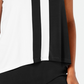 Alfani Women's Colorblocked Sleeveless Top Black Size Petite Medium