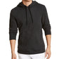 Sun + Stone Men's Thermal Solid Hoodie Black Size X-Large