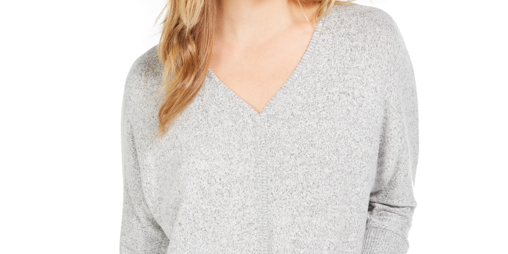 Style & Co Women's Tie Front Top Gray Size XX-Large