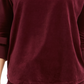 Charter Club Women's Velvet Tie Sleeve Top Burgundy Size X-Small