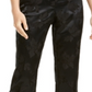 Alfani Women's Zippered Floral Flare Pants Black Size 4
