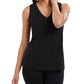 Charter Club Women's Crepe Tank Top Black Size Small