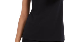 Charter Club Women's Crepe Tank Top Black Size Small