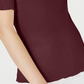 Maison Jules Women's Crewneck Elbow Sleeve Top Wine Size X-Small