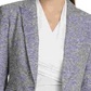 Dkny Women's Marled One Button Blazer Blue Size 4 Petite