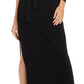 INC International Concepts Women's One Shoulder Belted Maxi Dress Black Size Petite XL