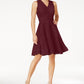 Charter Club Women's Lace Fit & Flare Dress Red Size X-Small