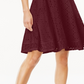 Charter Club Women's Lace Fit & Flare Dress Red Size X-Small