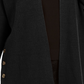 Style & Co Women's Button Side Oversized Cardigan Black Size Small