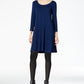 Style & Co Women's Swing Dress Blue Size Small