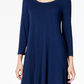 Style & Co Women's Swing Dress Blue Size Small