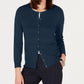 Charter Club Women's Textured Cardigan Sweater Blue Size Petite X-Large