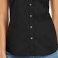 Charter Club Women's Button Front Top Black Size 12