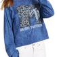True Vintage Women's Cotton Mtv Graphic-Print T-Shirt Blue Size Small