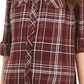 Style & Co Women's Plaid Tunic Purple Size Small