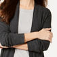 Style & Co Women's Long Thermal Stitch Cardigan Sweater Gray Size X-Large