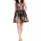 Vince Camuto Women's Metallic Fit & Flare Dress Pink Size 14