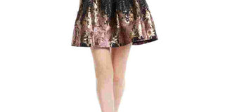 Vince Camuto Women's Metallic Fit & Flare Dress Pink Size 14