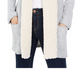 Style & Co Women's Sherpa Trim Open Front Cardigan White Size XL