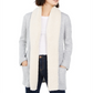 Style & Co Women's Sherpa Trim Open Front Cardigan White Size XL