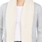 Style & Co Women's Sherpa Trim Open Front Cardigan White Size XL