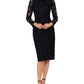 Xscape Women's Lace Soutache Dress Black Size 4