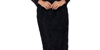 Xscape Women's Lace Soutache Dress Black Size 4