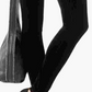 INC International Concepts Women's Velvet Casual Leggings Black Size 4