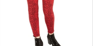 Celebrity Pink Junior's the Spice Snake Print Hi Rise Jeans Red Size 7