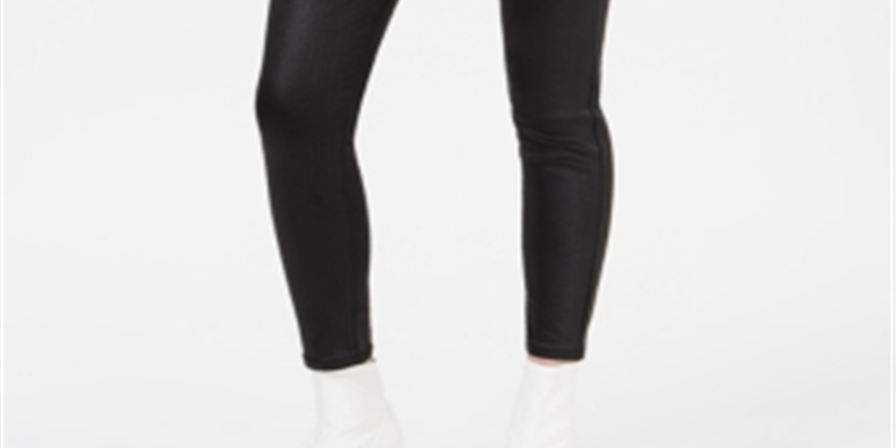 Celebrity Pink Women's Coated Skinny Jeans Black Size 5