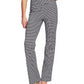 CeCe Women's Houndstooth High Rise Bootcut Pants Gray Size 6