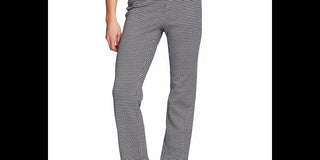 CeCe Women's Houndstooth High Rise Bootcut Pants Gray Size 6