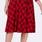 Charter Club Women's Plaid V Neck Dress Red Size X-Small