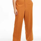 Danielle Bernstein Women's Striped Wide Leg Pants Orange Size 22W