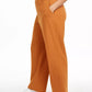 Danielle Bernstein Women's Striped Wide Leg Pants Orange Size 22W