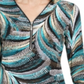 JM Collection Women's Zip Neck Textured Tunic Black Size XS