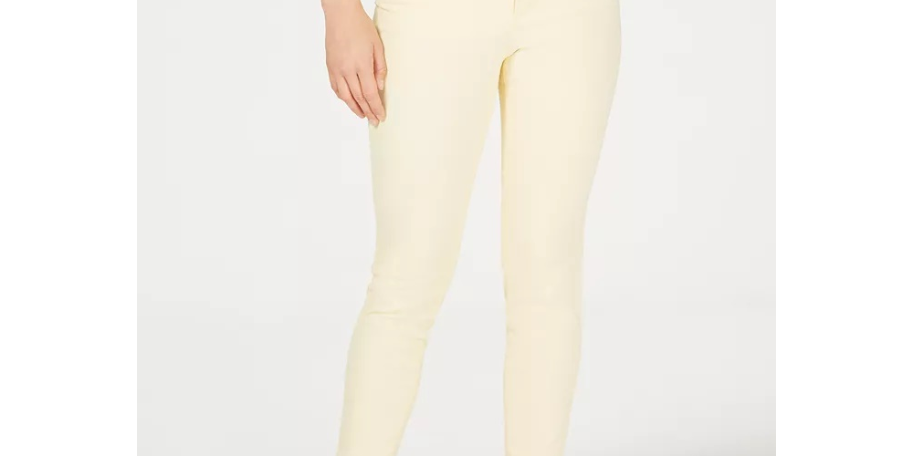 Charter Club Women's Skinny Light Wash Jeans White Size 8