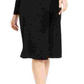 Alfani Women's Twist Front Fit & Flare Dress Black Size SM