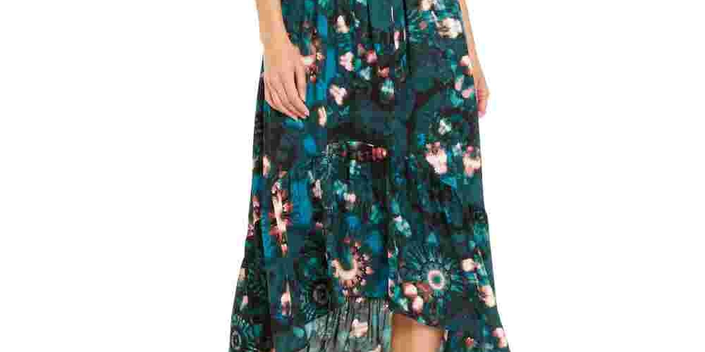 INC International Concepts Women's Puff Sleeve High Low Dress  Black Size 12