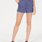 Maison Jules Women's Skinny Shorts Blue Size 8