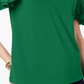 INC International Concepts Women's Ruffled Sleeve Top Green Size Petite S