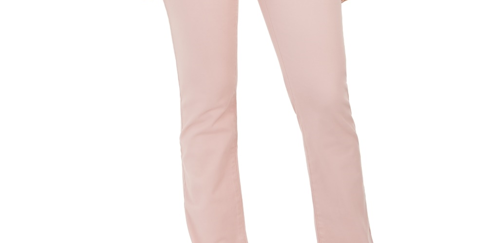 Charter Club Women's Lexington Straight Leg Jeans Pink Size 12