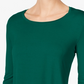 JM Collection Women's Scoop Neck Top Green Size XX-Large
