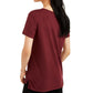 Love Tribe Junior's Grateful Thankful Blessed T-Shirt Red Size S