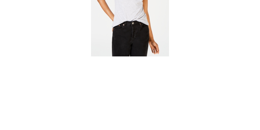 Love Tribe Women's Slogan T-Shirt Crewneck Graphic Gray Size Large